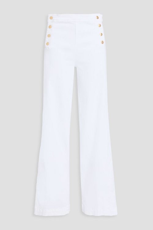 Sailor high-rise wide-leg jeans - White - 33