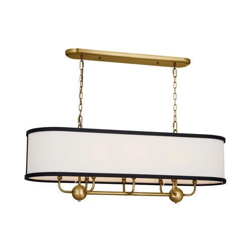 Heddle 8-Light Transitional Chandelier in Natural Bra