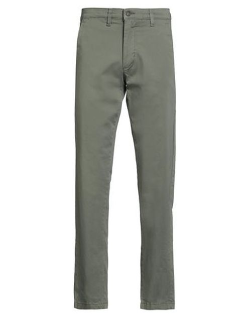 Man Pants Sage green Size 28 Cotton, Elastane