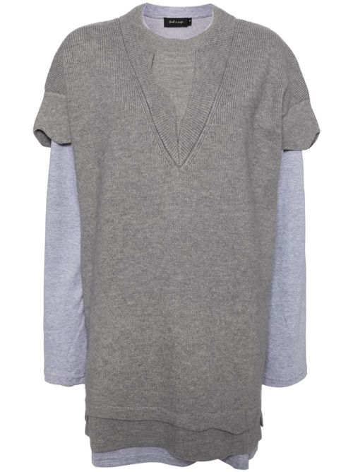 V-neck jumper set - Grey