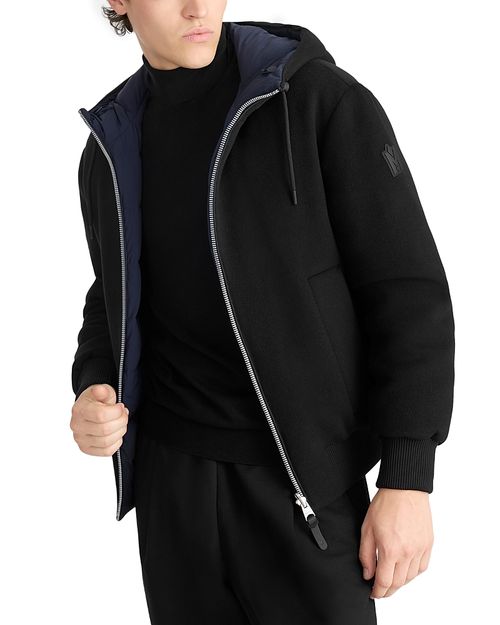 Niko Reversible Hooded Wool Jacket