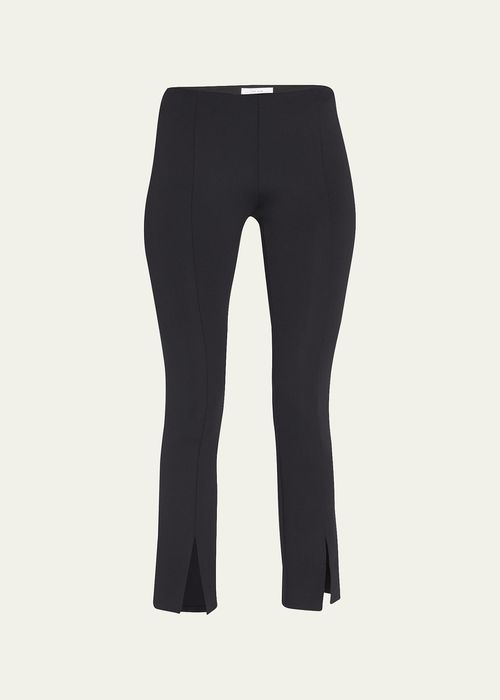 Thilde Slit-Front Skinny Pants