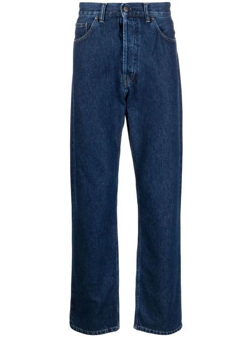Mid-rise straight-leg jeans - Blue