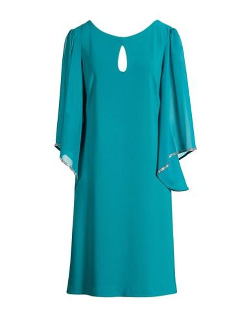 Signature Woman Midi dress Turquoise Size 14 Polyester, Elastane