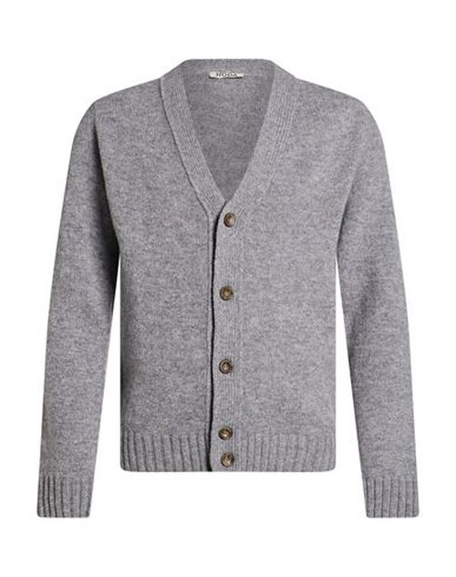 Man Cardigan Grey Size L Wool