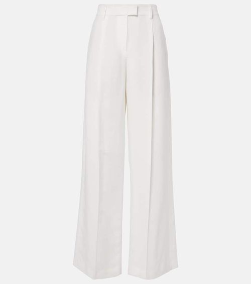 Monili twill wide-leg pants