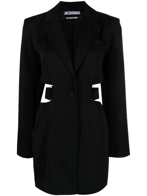 LA ROBE BARI MINI DRSS LS PLUNGE NCK BLACK