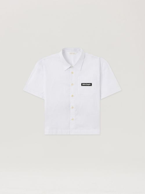 Curved Logo Over Shirt Kids  Off White