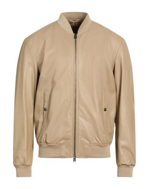 Man Jacket Beige Size 38 Ovine leather