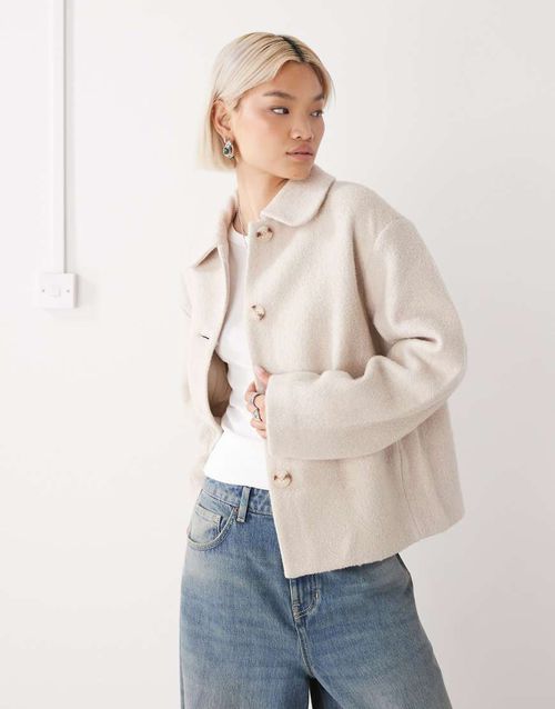 Coat in light beige-Neutral