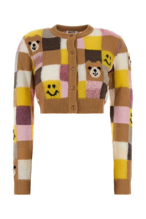Embroidered Patchwork Cardigan — Multicolor