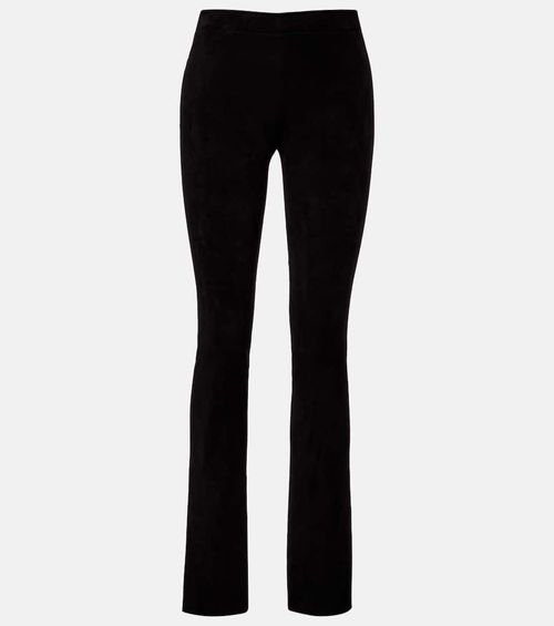 JP Long suede flared pants