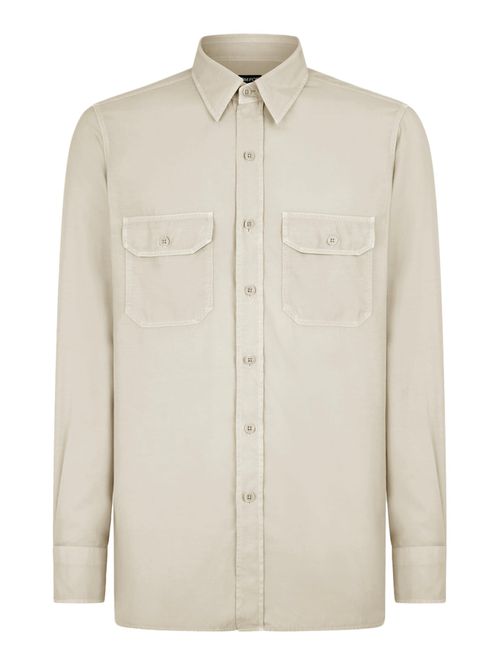 Fluid Light Twill Military Shirt