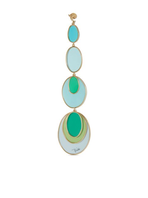 Rombi drop earring - Blue