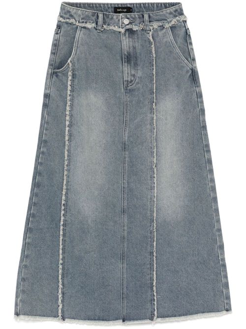 Distress denim skirt - Blue