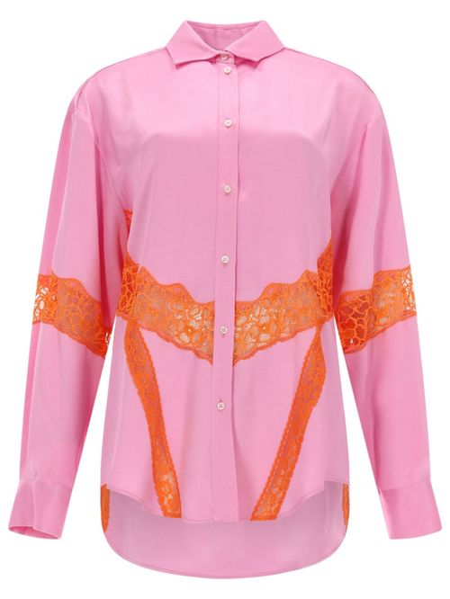 Pink Regular Lace Shirt