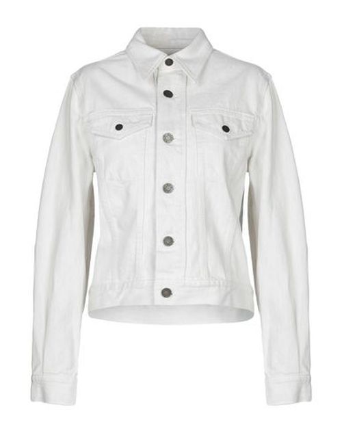 Woman Denim outerwear Light grey Size 8 Cotton