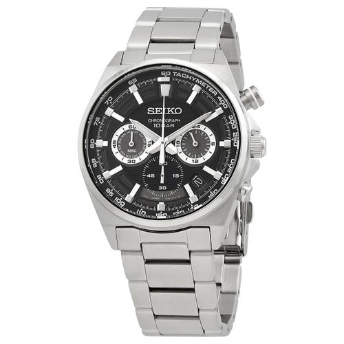 Core Chronograph Quartz Black Dial Mens Watch SSB397P1