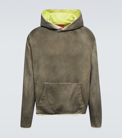 Last Nights cotton jersey hoodie