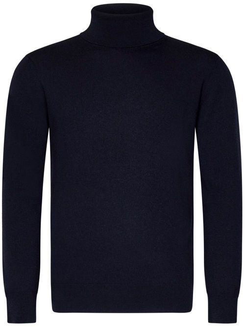 George Clooney roll neck jumper - Blue