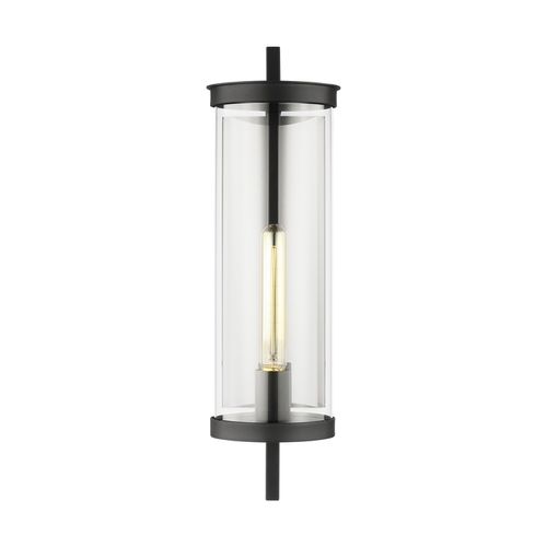 Visual Comfort Studio Eastham Outdoor Wall Light in Textured Black by Chapman & Myer