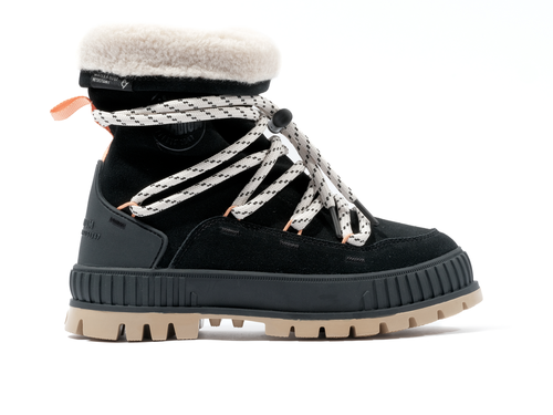Palladiumboots Womens Pallashock Hiver Black High Top Boot Women