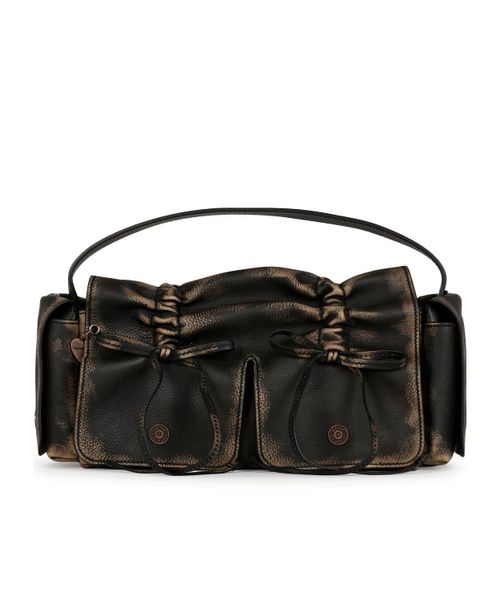 Ruched Pocket Shoulder Bag