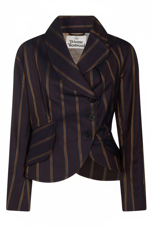 Elegant Striped Lightweight Jacket