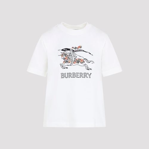 Women's Cotton T-Shirt with EKD Embroidered Motifs