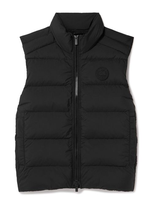 Crofton Logo-Appliquéd Quilted Enduraluxe® Down Gilet