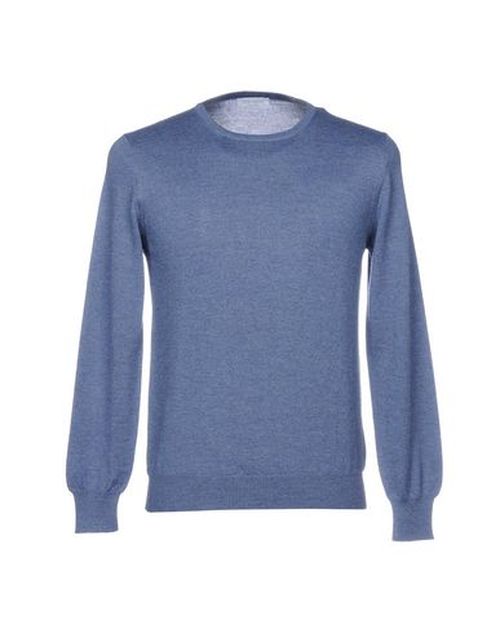 Man Sweater Sky blue Size 36 Virgin Wool