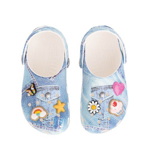Crocs Classic Denim Patch Clog - Little Kid / Big Kid - Deni