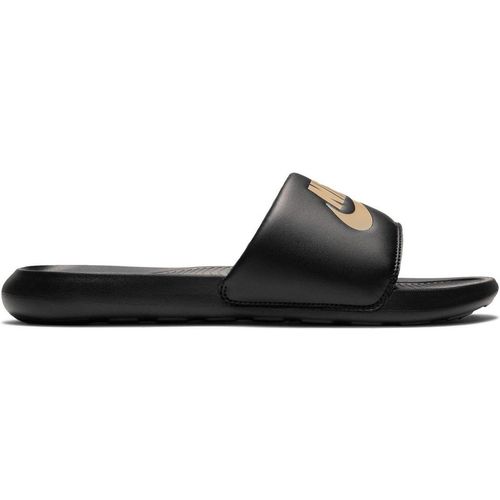 Nike Mens One Slides in Black/Metallic