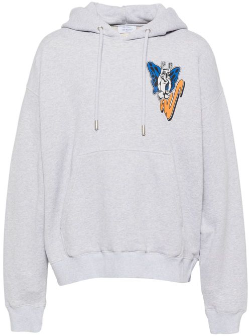 Graphic-print hoodie - Grey
