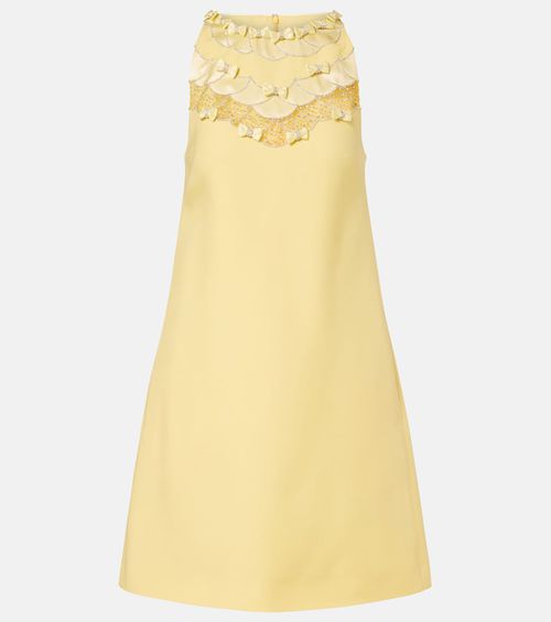 Crepe Couture embellished minidress