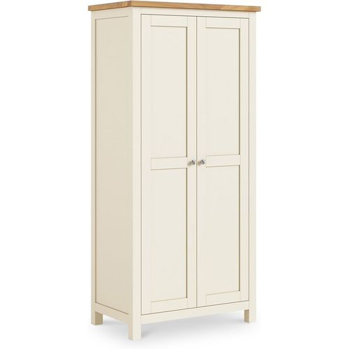 Farrow Full Hanging Double Wardrobe with Shelf | Grey, White & More