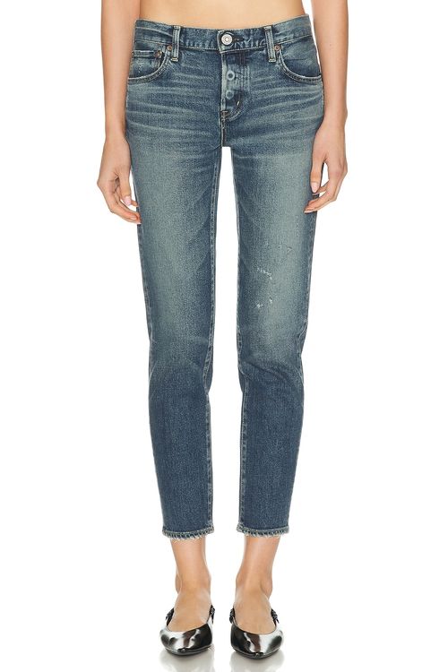 Moussy Vintage Brickell Tapered Jeans in Blue - Blue. 32 also , 24, 25, 26, 27