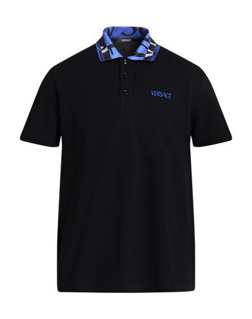 Man Polo shirt Black Size L Cotton