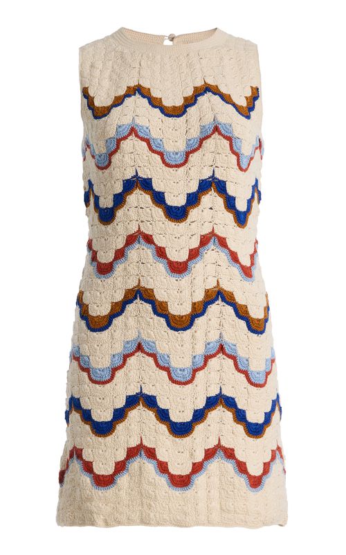 Alma Crocheted Cotton Mini Dress - Moda Operandi
