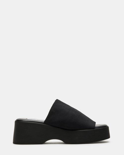 Steve Madden Women's Slinky30 Mule Sandals - Black - - Leather