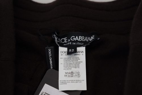 Cashmere Drawstring Trousers — Brown