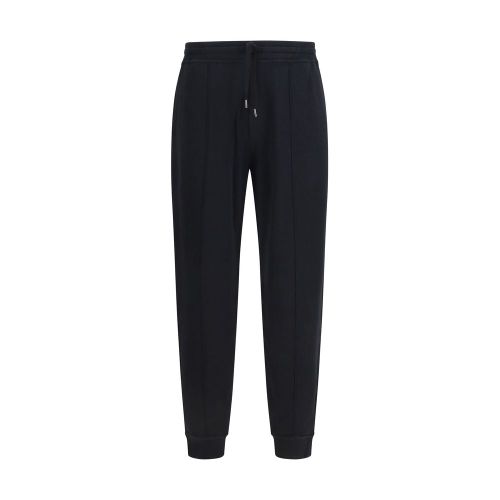 Cotton-Blend Joggers — Black