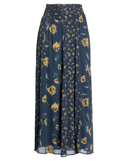 Woman Maxi skirt Navy Size 4 Polyester