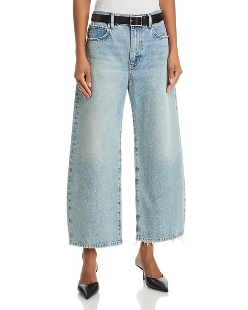 The Bow High Rise Crop Jeans in Coastal