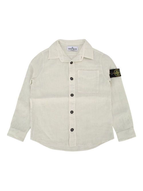 Stone Island Junior Compass-badge shirt - Neutrals