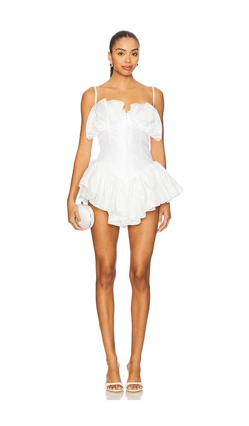 The Dolls House Shelby Playsuit in White. XL. Also in