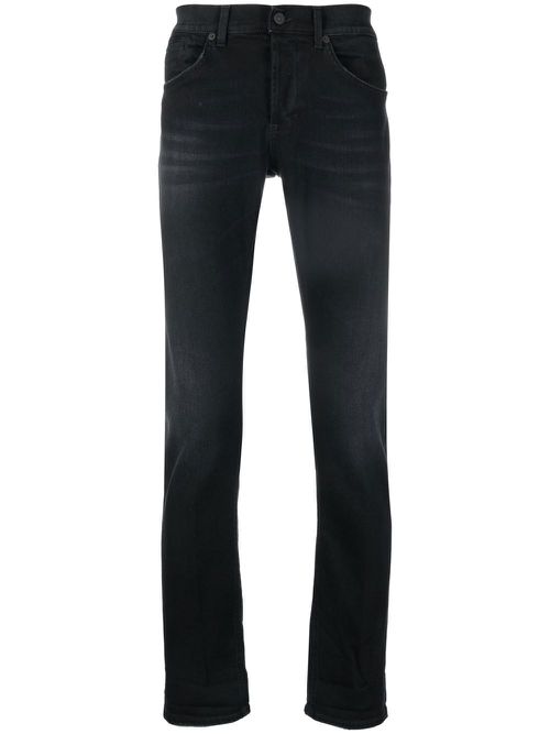 Slim-cut denim jeans - Black