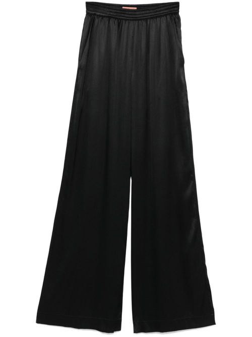 Satin trousers - Black