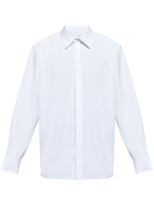 Cotton poplin shirt - White