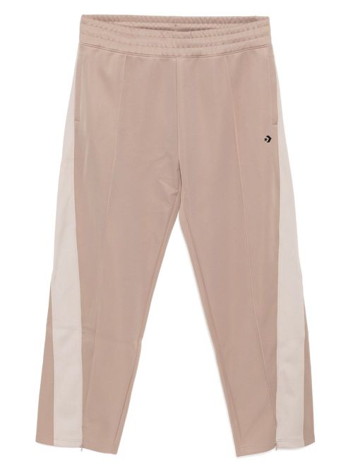 Retro color-blocked trousers - Brown